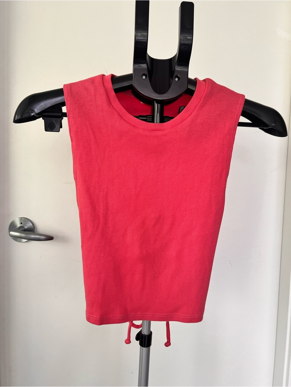 Reformation Coral Pink Ribbed Tank